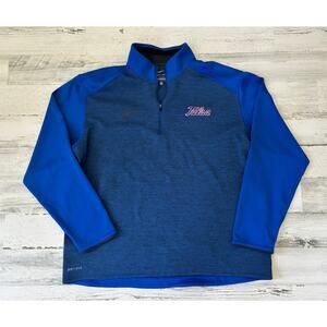 Nike Team Zip Sweatshirt Center Swoosh Tulsa OK Oklahoma Mens Size XL